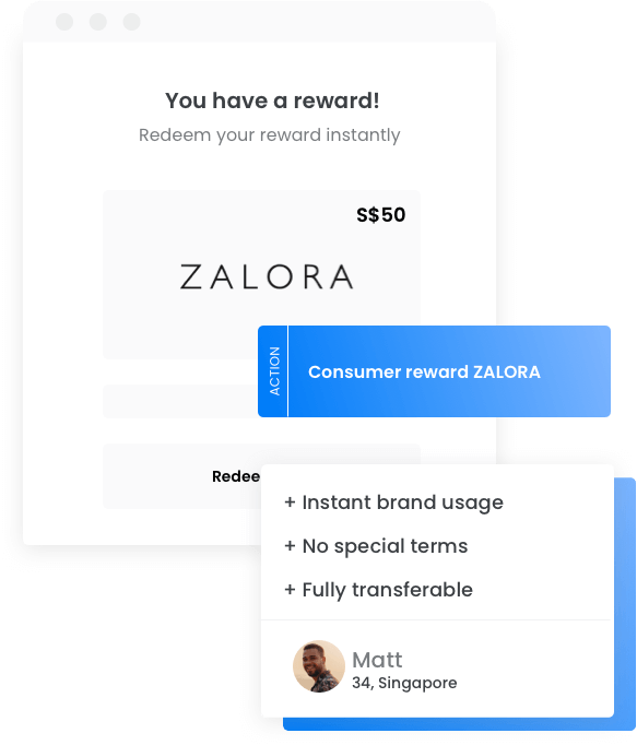 Gift card reward program